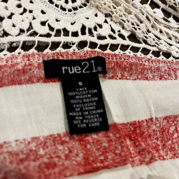 Rue21 Crochet America Tank Top Women’s Small - Picture 3 of 3